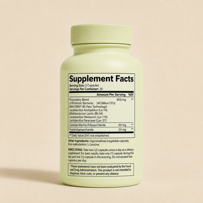 Daily Gut Balance supplement facts